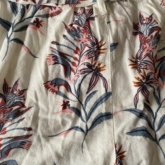 DESMOND & DEMPSEY x H&M Linen Blend Paper Bag Shorts AU 16 (EU 44) BNWT - Picture 7 of 8